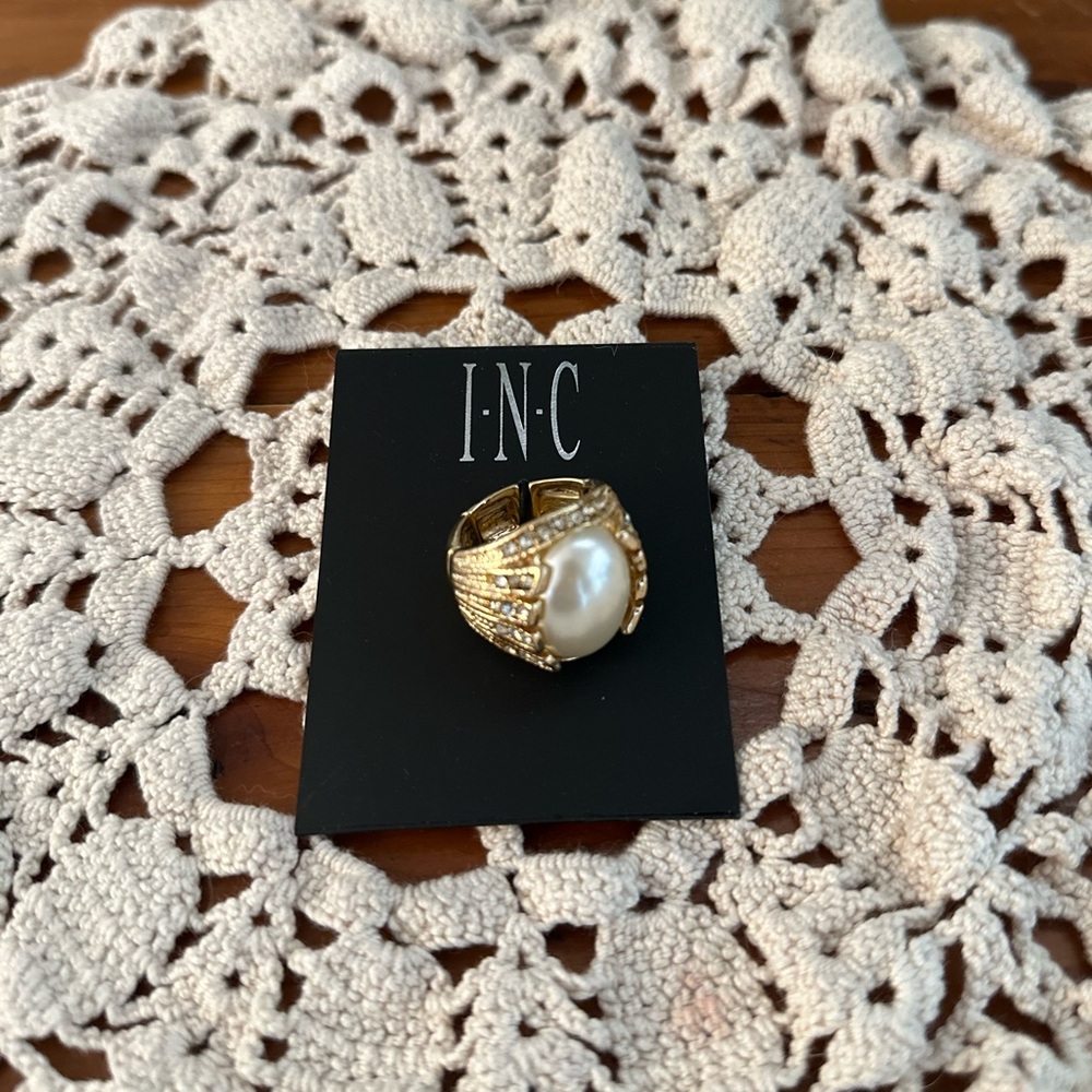 INC International Concepts Gold Pearl Ring